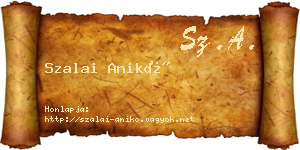 Szalai Anikó névjegykártya